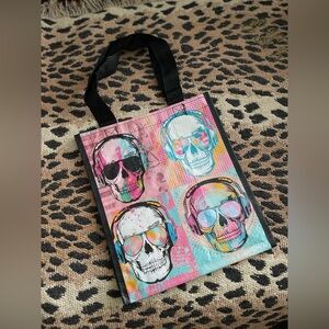 New 100% reusable funky skull tote /market bag/lunch bag/ gift bag etc